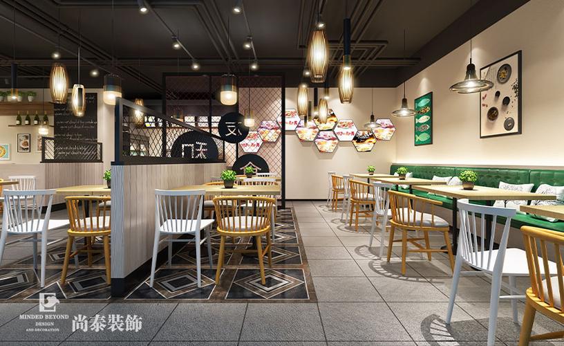 现代餐饮店装修效果图