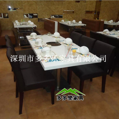 实现高效空间与高雅氛围 火锅餐厅如何用一体化四人桌面展现高端餐饮的决心
